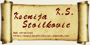 Ksenija Stoilković vizit kartica